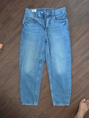 Gap Barrel High-Rise Blue Jeans